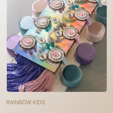 RAINBOW KIDS package — for 8 guests