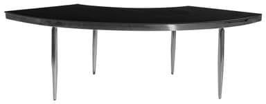 NEW! GABLE silver and black velvet wave table — 1 section