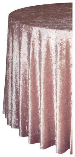 HUGO dusty pink round tablecloth