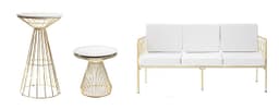 Lounge furniture rental in Dubai — sofas, poufs and chairs