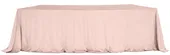 Velvet tablecloth LARGO for 1 SERPENTINE table section — pink #110