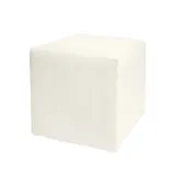 ARNO medium cube pouf, ivory #102