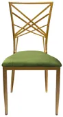 Gold OCTAVE velvet chair, ice green #315/339