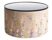 SCHOLL TABLE large with mirrored top, embroidery #817