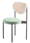 Black mix TEMPO chair with FERN seat #350/351 and TEDDY back #843