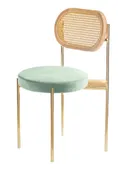 Mix RATTAN TEMPO gold chair with FERN seat #350/351