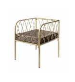 One-seating bench LIEPA in leopard #343