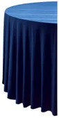SHINY VELVET ROUND tablecloth ILER in royal blue #904