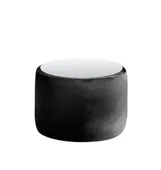 Small NORMAN TABLE with mirrored top, black #330