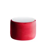 Small NORMAN TABLE with mirrored top, ice red #322