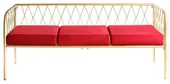 Soft bench LIEPA in ice red #318