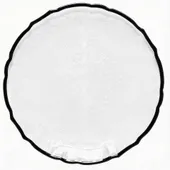 BERGANS black rim charger plate