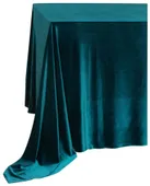 SHINY VELVET rectangular tablecloth ILER in emerald #317