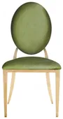 Gold DUPONT velvet chair, ice green #315