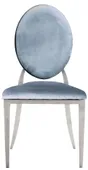 Silver DUPONT velvet chair, blue grey #309