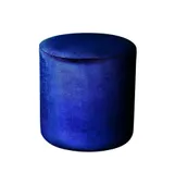 Medium round NORMAN pouf, royal blue #346