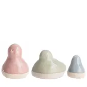 PASSER bird figurine  — set of 3