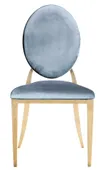 Gold DUPONT velvet chair, blue grey #309