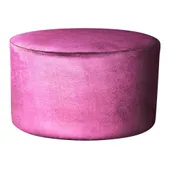 Large round NORMAN pouf, barbie pink #942