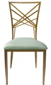 Gold OCTAVE velvet chair, fern #350/351