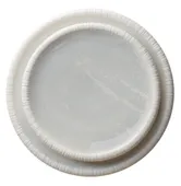 MOFFO frosted white plate, set of 2
