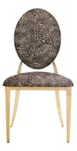 Gold DUPONT velvet chair, leopard print #343
