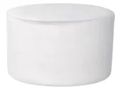 Large round NORMAN pouf, ice white #321