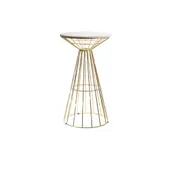 OLIVER gold wire cocktail table