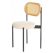 Mix RATTAN TEMPO black chair with TEDDY seat #843