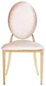 Gold DUPONT velvet chair, ice pink #303