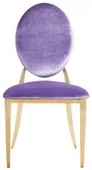 Gold DUPONT velvet chair, ice lavender #337