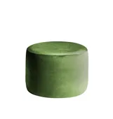 Small round NORMAN pouf, ice green #315/339