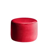 Small round NORMAN pouf, ice red #322