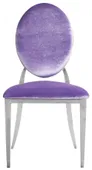 Silver DUPONT velvet chair, ice lavender #337