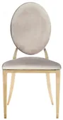 Gold DUPONT velvet chair, beige #103