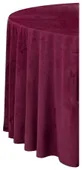 MATTE VELVET ROUND tablecloth ALT in burgundian #409