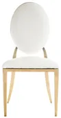 Gold DUPONT velvet chair, white #437