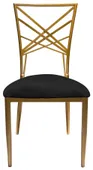 Gold OCTAVE velvet chair, black #330/902
