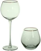 Green ALONSO glass, set of 2