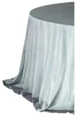 Round tablecloth LARGO in dusty blue #106