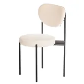 Black TEMPO chair with TEDDY back and seat