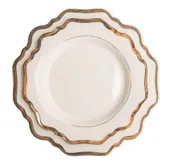 White ALLEN plate - set of 2