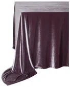 SHINY VELVET rectangular tablecloth ILER in dusty fig #319