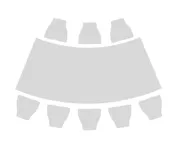 Serpentine folding table JONES
