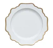 White ALLEN dining plate