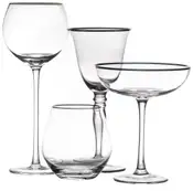 Glassware rental in Dubai — wine & cocktail glasses