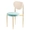chair with ICE BLUE seat #921 and TEDDY back