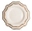 White ALLEN plate - set of 2