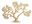 KARRE gold tree centrepiece
