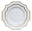 White ALLEN plate - set of 2